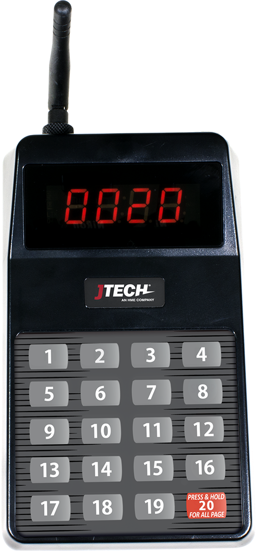 CST Transmitters. Neo 20 button option with display screen showing number 0020.