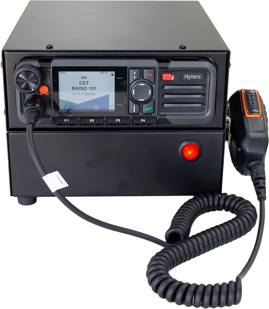 CST Two Way Radio. Radio Mobile Fixed Station Front Angled view. 